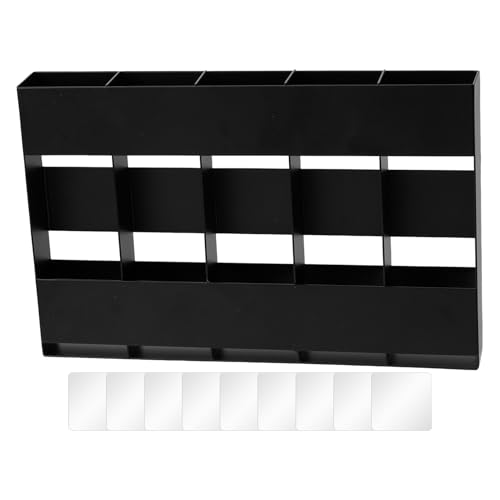 Tewzafiya Strohhalm-Organizer | 5-Fach Klebebehälter Für Trinkhalter - Wiederverwendbarer Behälter Mit Klebeband Für Küchenutensilien Bürsten Stäbchen Arbeitsplatz Schrank Bad von Tewzafiya