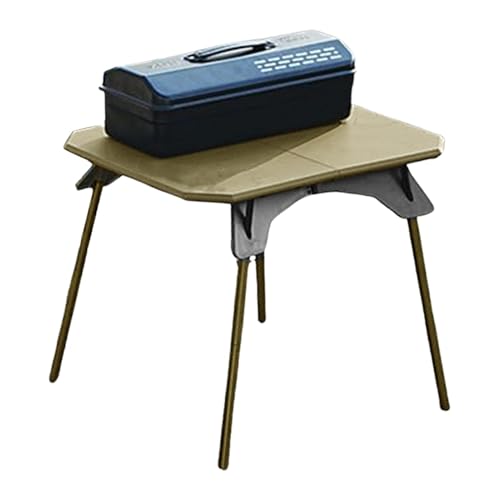 Tewzafiya Tragbarer Picknicktisch, Reisetisch im Freien - Outdoor Folding Tisch - Faltbarer Ständer, Leichter Picknickschreibtisch mit abnehmbaren Beinen, Höhe für die Terrasse verstellbar von Tewzafiya