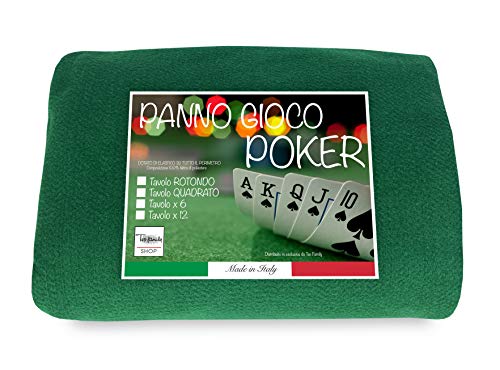 Tischabdeckung Spieltuch Poker grün Tischschutz - 140 x 220 cm für 12 Plätze von tex family