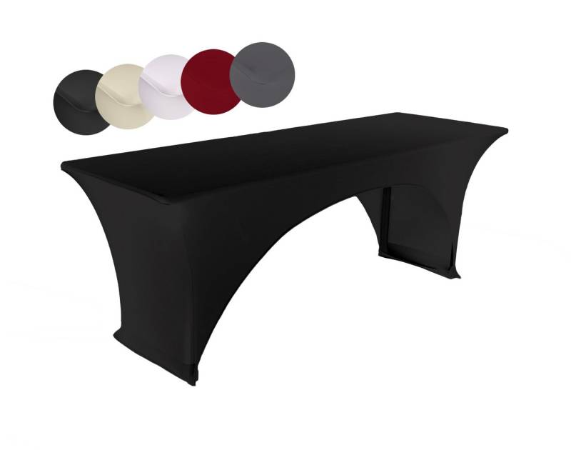 TexDeko Bierzeltgarnitur-Hussen Stretch Biertischhusse (nur Tisch) mit verstärkten Fußtaschen, strapazierfähig, waschbar & pflegeleicht von TexDeko