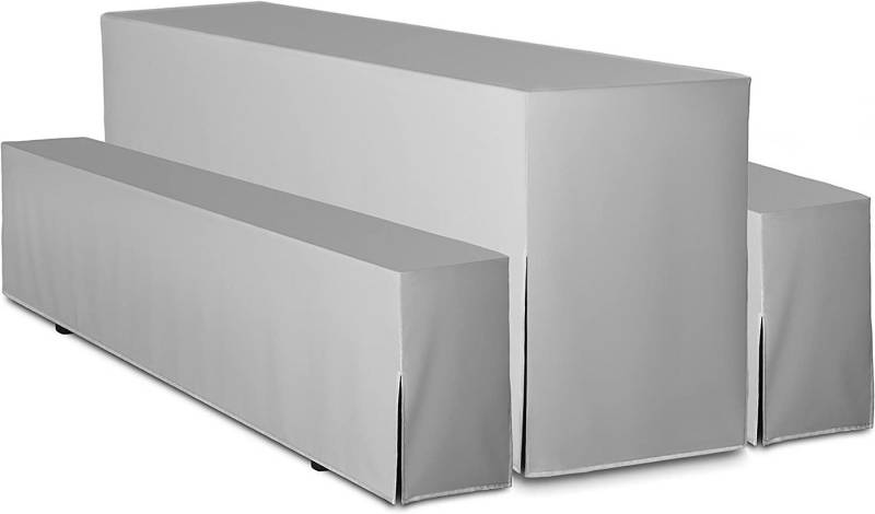 TexDeko Hussen-Set Hussen für Bierzeltgarnitur Premium 5-teiliges Set (mit Polsterung), blickdicht & pflegeleicht, Farbe: nach Wahl von TexDeko