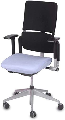 TexDeko Bezug für Bürostuhl Sitzbezug elastischer Überzug atmungsaktiv one Size fits All (Weiß), Made in EU von TexDeko