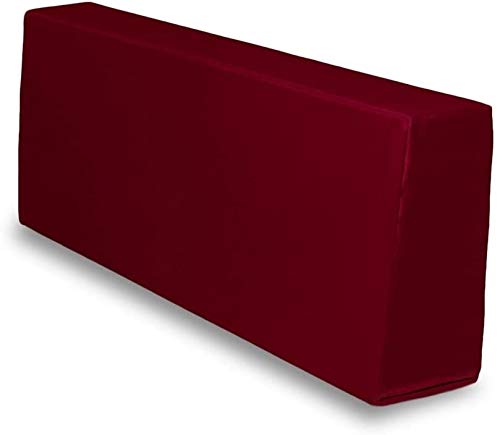 TexDeko BEZUG (ohne Füllung) für Rückenkissen 120x43x20/15 cm wasserabweisend waschbar In- & Outdoor Made in EU (Bordeaux) von TexDeko