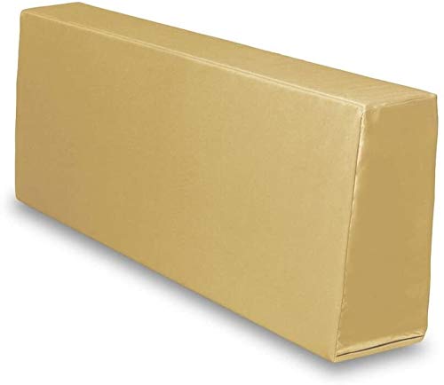 TexDeko® BEZUG (ohne Füllung) für Rückenkissen 120x43x20/15 cm wasserabweisend waschbar In- & Outdoor Made in EU (Sand) von TexDeko