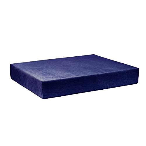 TexDeko BeSmart halbes Palettenkissen Loungekissen 60x80x12cm mit Abperleffekt Bezug mit Reißverschluss für Palettenpolster (Blau) von TexDeko