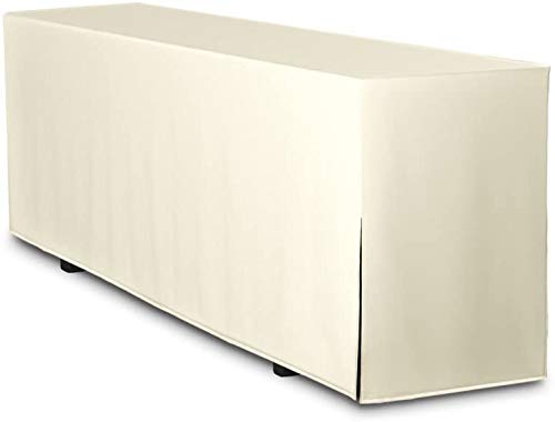 TexDeko Biertischhusse (Mini 110cm) Premium für Bierzeltgarnitur Blickdicht waschbar nur Tisch 110 x 70cm Creme von TexDeko