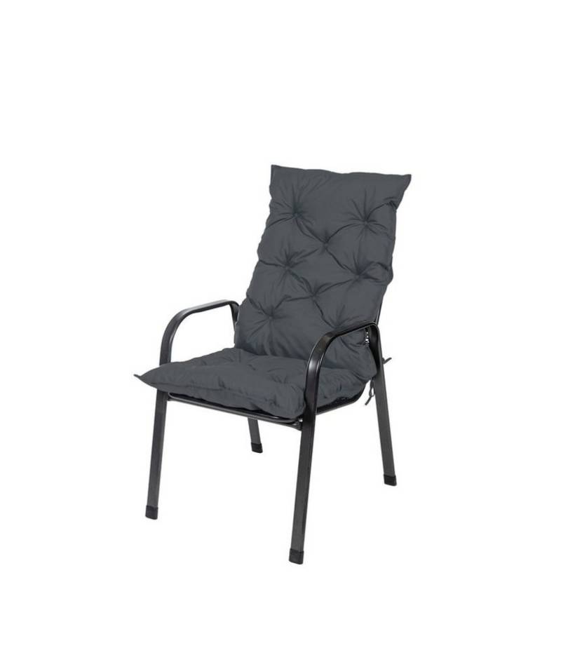 TexDeko Hochlehnerauflage TexDeko Garden - 2er Pack Gartenstuhl Hochlehner Sitzkissen, (Doppelpack), Maße: 120x50x8cm, Wasser-, & Schmutzabweisend von TexDeko