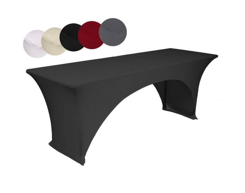 TexDeko Bierzeltgarnitur-Hussen Stretch Biertischhusse (nur Tisch) mit verstärkten Fußtaschen, strapazierfähig, waschbar & pflegeleicht von TexDeko