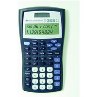 TEXAS INSTRUMENTS Wissenschaftlicher Taschenrechner TI-30 X II S schwarz/silber von Texas Instruments