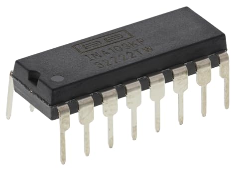 Texas Instruments Instrumentenverstarker INA103KP, Offset 30?V 6MHz, CMRR 100dB, PDIP 16-Pin von Texas Instruments
