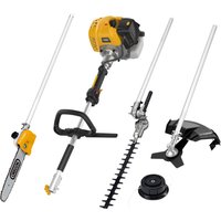 Texas Benzin-Freischneider "Kombigerät BCU33M", (Set, 6 St.), 4-in-1 Trimmen, Schneiden, Sägen, Heckenpflege von Texas