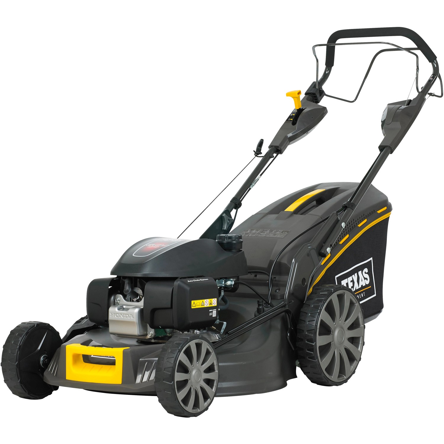 Texas Benzin-Rasenmäher Premium 5390TR-W 4-Speed 4 in 1 mit Mulchfunktion von Texas