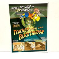 Edna Krabappel Lehrerin Aus Der Schwarzen Lagune The Simpsons Poster 10, 5 X 14 Matt Gröning von TexasGalTreasures