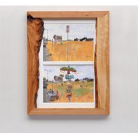 Live-Edge-Rahmen. 8 X 10. Kirschholz Mit Nussbaum Akzenten, Bilderrahmen von TexasHoover