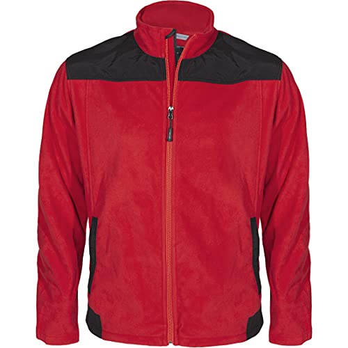 Texstar FJ46 Herren Stretch Fleece Jacke, Größe XL, Rot von Texstar