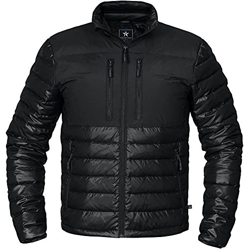 Texstar FJ61 Herren Winter Daunen Jacke, Schwarz von Texstar