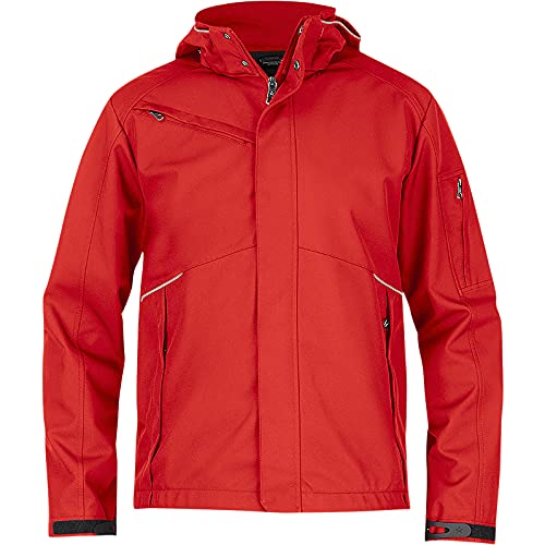 Texstar FJ80 Herren 3L Softshell Jacke, Größe 3XL, Rot von Texstar