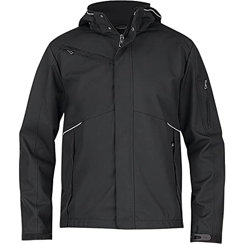 Texstar FJ80 Herren 3L Softshell Jacke, Größe S, Schwarz von Texstar