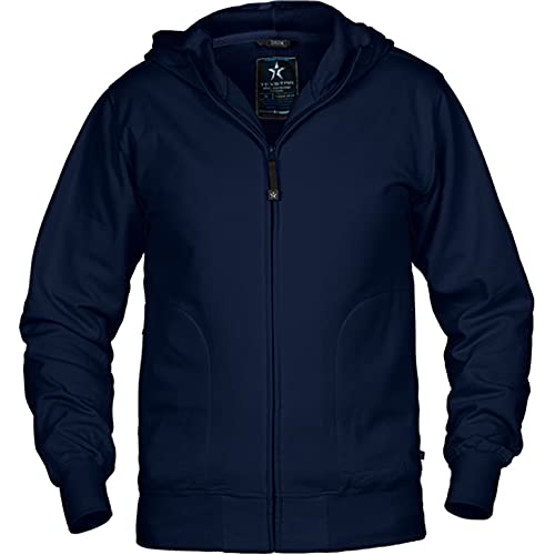 Texstar HC03 Herren Kapuze Cardigan, Größe 4XL, Marine von Texstar