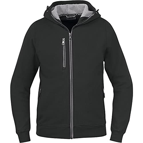 Texstar HC09 Herren Kapuze Cardigan mit Gemütlichen Kragen, Größe 2XL, Schwarz von Texstar