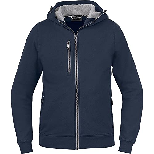 Texstar HC09 Herren Kapuze Cardigan mit Gemütlichen Kragen, Größe L, Marine von Texstar