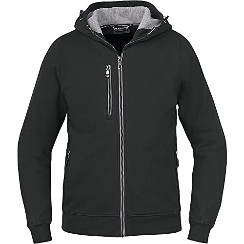 Texstar HC09 Herren Kapuze Cardigan mit Gemütlichen Kragen, Größe L, Schwarz von Texstar