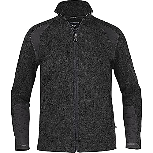 Texstar SW09 Herren Crew Cardigan, Größe 2XL, Schwarz von Texstar