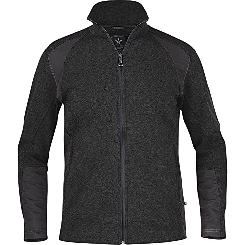 Texstar SW09 Herren Crew Cardigan, Größe 3XL, Schwarz von Texstar