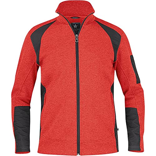 Texstar SW09 Herren Crew Cardigan, Größe S, Rot von Texstar