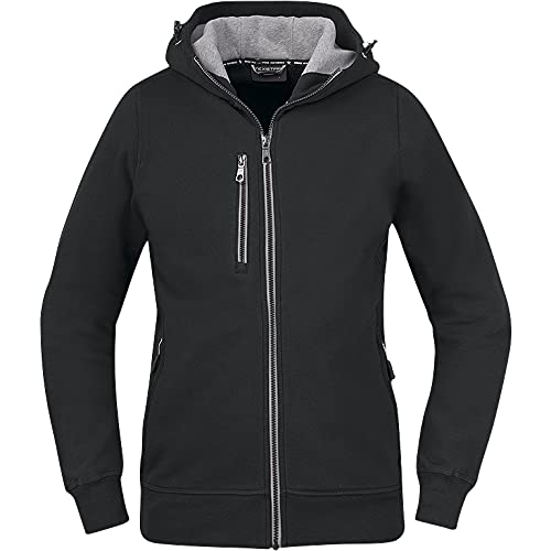 Texstar WC09 Damen Kapuze Cardigan mit Gemütlichen Kragen, Größe 2XL, Schwarz von Texstar