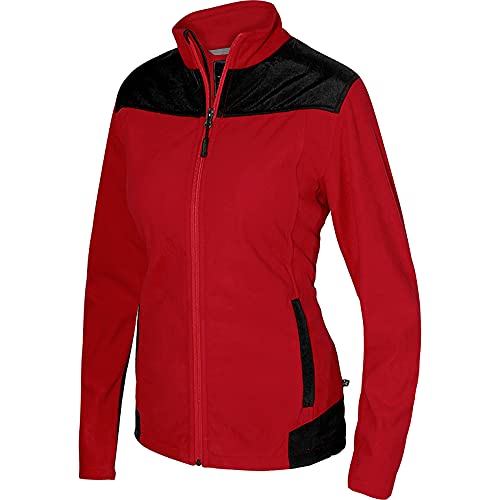 Texstar WJ46 Damen Stretch Fleece Jacke, Größe 2XL, Rot von Texstar