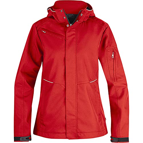 Texstar WJ80 Damen 3L Softshell Jacke, Größe S, Rot von Texstar