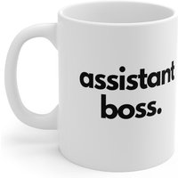 Assistant Boss Kaffeebecher, Mitarbeiterbecher, Business Tasse, Büro Arbeitsleben Kollegen Geschenk, Beruf Becher von TextBoxStudio
