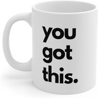 Du Hast Diese Tasse, Inspirierende Kaffeetasse, Motivationsbecher, Morgendliche von TextBoxStudio