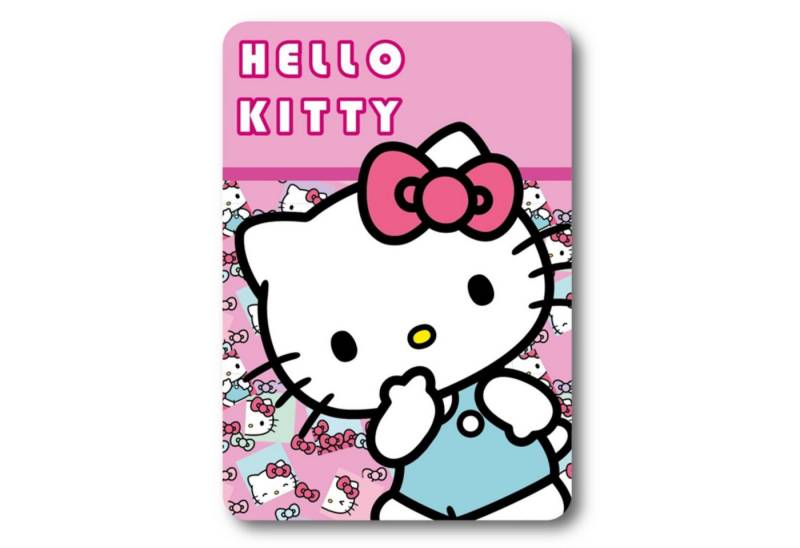 Wohndecke Hello Kitty Fleecedecke Kuscheldecke 100x140 Kinder Decke weich warm, Textiel Trade B.V. von Textiel Trade B.V.