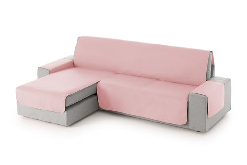 Textilhome Sofaüberwurf L Form Links Textilhome Sofa Überzug Adele, Universeller Sofabezug, Couch Überzug Gepolstert, Sofaschoner Schutzdecke, Haustierfreundlich, Farbe Pinke, 200 cm von Textil-home