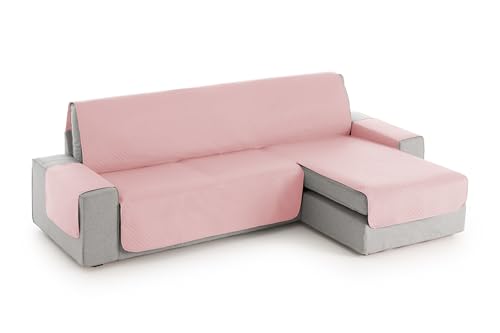 Textil-home Adele Chaiselongue Sofabezug, Beschützer für Rechtsarm Gesteppte Sofas. Größe -200cm. Farbe Pinke (Vorderansicht) von Textil-home