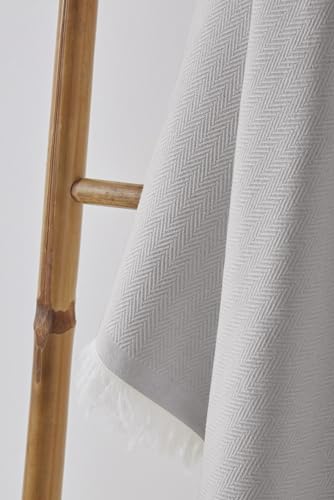 Textil-home Bettüberwurf, Mehrzweck/Plaid 180 x 285cm Martina - Eignet Sich als Sofaüberwurf und auch als Tagesdecke. Perlenfarbe von Textil-home