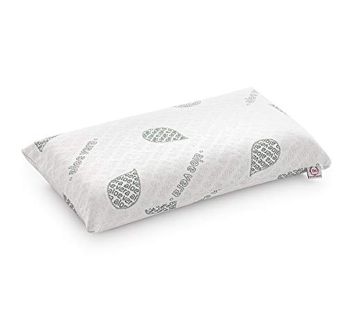 Textil-home KopfKissen 135cm - Kern aus 100% natürlichem Visco pur. Kissen aus druckausgleichendem Viskogelschaum (Memory Foam) mit Aloe Vera Bezug. von Textil-home
