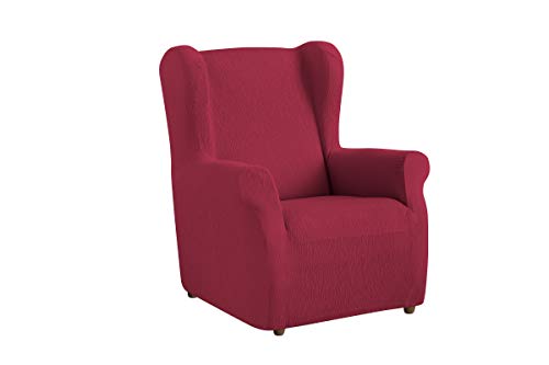 Textil-home Stretchhusse für Ohrensessel TEIDE, 1 Sitzer - 70 a 100Cm. Farbe Rot von Textil-home