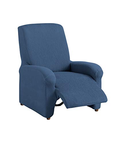 Textil-home Stretchhusse für Relaxsessel Komplett TEIDE, 1 Sitzer - 70 a 100Cm. Farbe Blau von Textil-home