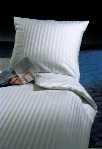 texpot Bettwäsche 20 mm Streifen mit Hotelverschluß 100% Baumwolle Kissenbezug Bettbezug (135x200 + 80x40 cm) von texpot