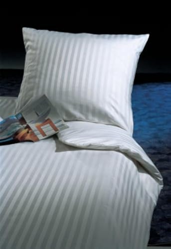 texpot Kissenbezug 80x60 cm im 20 mm Streifen mit Hotelverschluß 100% Baumwolle Bettwäsche von texpot