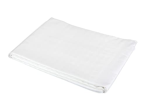texpot Bettlaken 180 x 290 cm glatt weiß in verschiedenen Größen 100% Baumwolle ohne Gummizug von texpot