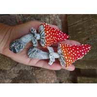 Fliegenpilz Ornament, Pilz Dekoration, Weihnachts Fliegenpilzkugeln von TextileArtMaster