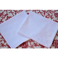 Paar Vintage Französisch Damast Kissenbezüge Bettwäsche Kissen Sham Kissenbezug Weiß Rustikal Romantisch Old von TextileHistory