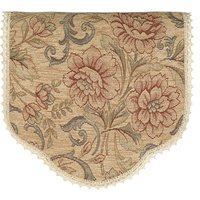 Rosie Möbelschoner Chenille Blumen Detailstoff Mit Nottingham Spitze. Stuhlrücken Und Armkappe. Antimakkassar. Abnehmbare Sofabezüge von TextileMillDesigns