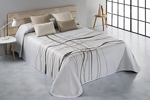 Tagesdecke Miranda weiß für Betten mit 135 cm Breite (235 x 270 cm) von Textilia