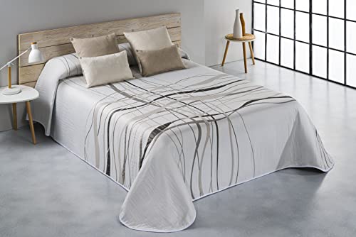 Textilia Piqué Miranda Tagesdecke in Weiß für 180 cm Bett (270 x 270 cm) von Textilia