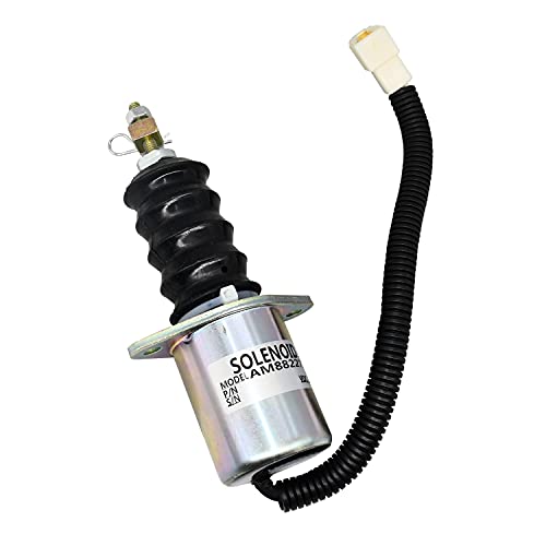 AM882277 12V Kraftstoffabsperr-Magnetventil AM876416-AFP kompatibel mit John Deere Compact Utility Traktor 770 FR DE IT ES SV 870 970 1070 670 von Texxparts